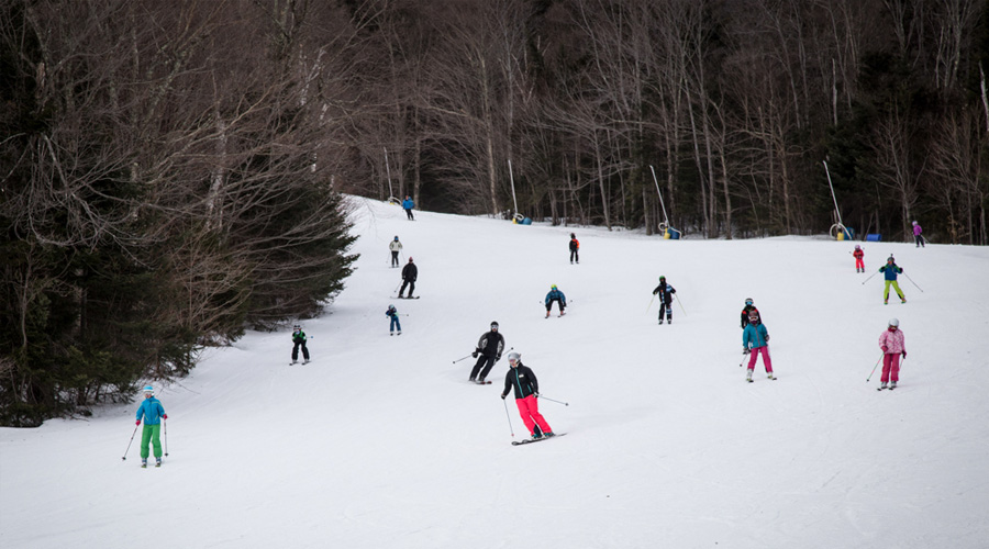 Skiing in Waterville Valley Resort, New Hampshire