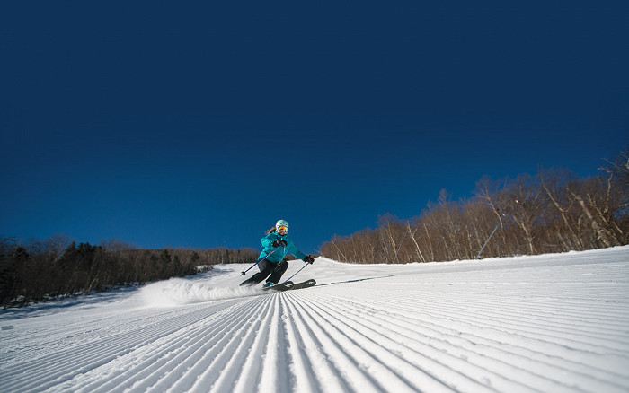 Skiing in Cannon Mountain, New Hampshire