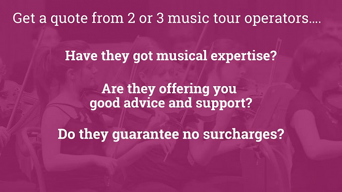 How to Plan a Concert Tour 2